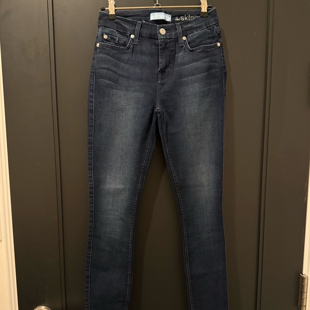 7 FOR ALL MANKIND Bl(air) The Skinny Blue Women's Jeans, Size 25